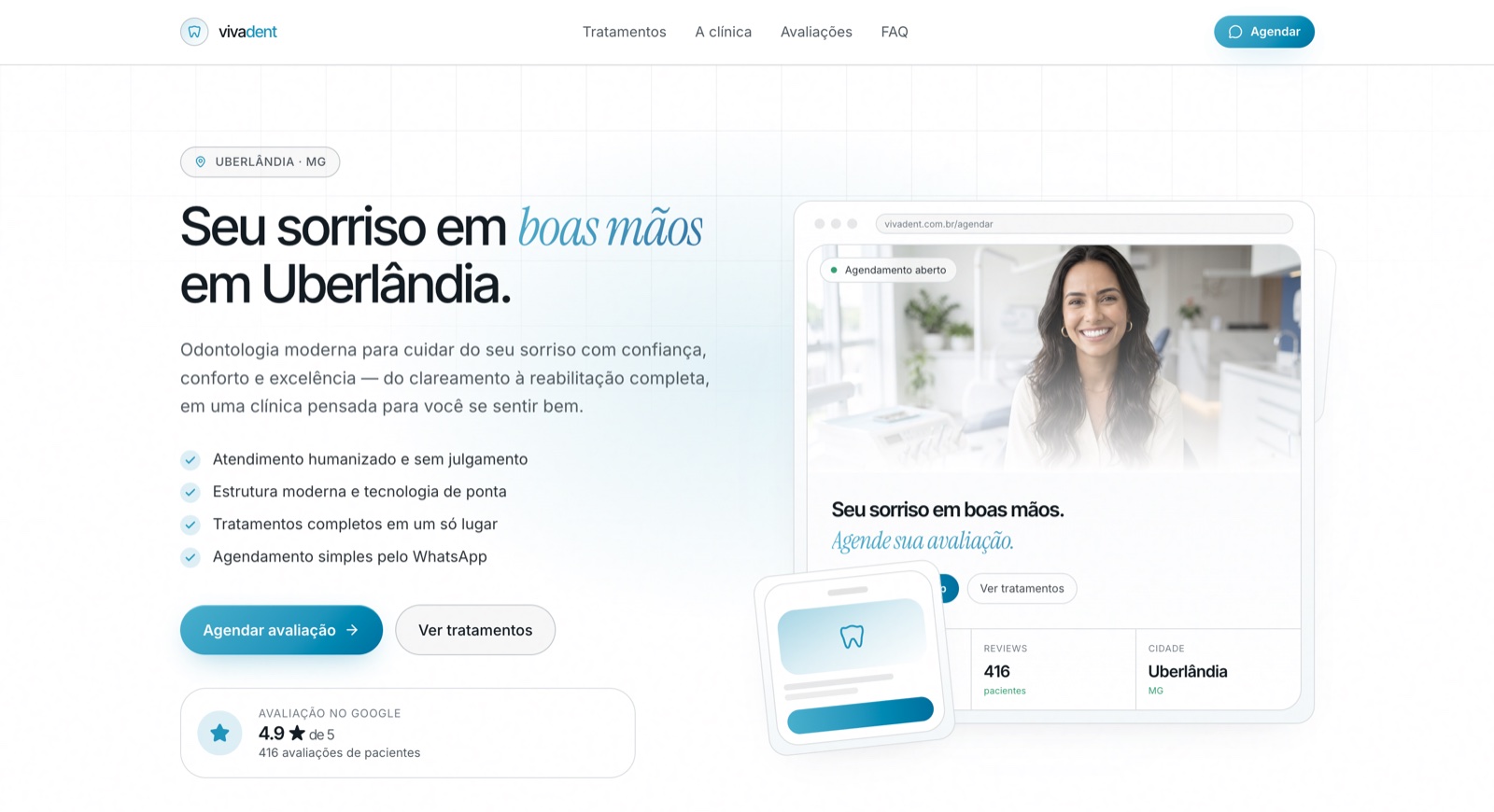 Hero da Vivadent, clínica odontológica em Uberlândia
